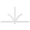 Ekena Millwork Redmond Architectural Grade PVC Gable Bracket, 96"W x 52"H x 4"D x 4"F, 13/12 Pitch GBP096X52X0404RED00 - alternate 5